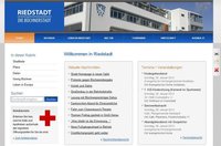 Screenshot der Startseite von riedstadt.de Screenshot der Startseite von riedstadt.de