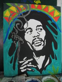 Bob Marley auf Großleinwand