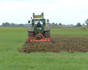 Rotovading prior to the application of plant material
