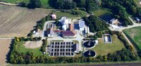 Die Zentralkläranlage in Riedstadt-Goddelau von oben