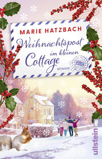 Zu sehen ist der Buchumschlag mit dem Titel "Weihnachtspost im kleinen Cottage"