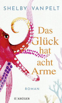 Der Buchumschlag zeigt einen Oktopus neben dem Titel "Das Glück hat acht Arme" 