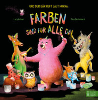 Cover des Bilderbuches „Hurra ruft der Bär: Farben sind für alle da!“ (Cover: Baumhaus Verlag)